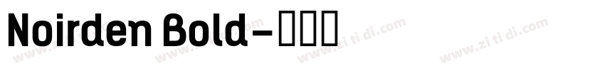 Noirden Bold字体转换